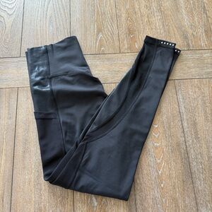 EUC BuffBunny Black Leggings with Mesh Detail and Pockets Small
